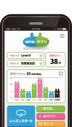 英語学習アプリtop 駅前留学nova 公式