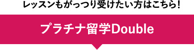 レッスンもがっつり受けたい方はこちら！ プラチナ留学Double