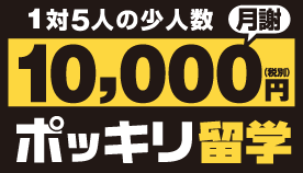 １万円ポッキリ留学ロゴ