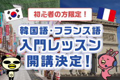 初心者の方限定！入門レッスン開校決定！