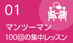 マンツーマン100回のビジネス英会話集中レッスン