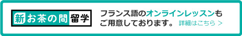 フランス語のオンラインレッスンもご用意しております。