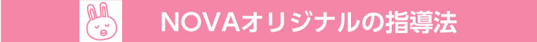 NOVAオリジナルの指導法