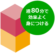 週80分で効率よく身に着ける