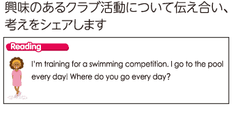 興味のあるクラブ活動について伝え合い、考えをシェアします