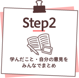 step2|学んだこと・自分の意見をみんなでまとめ