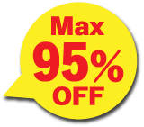 Max95％OFF