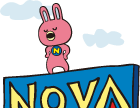 見下げるNOVAうさぎ