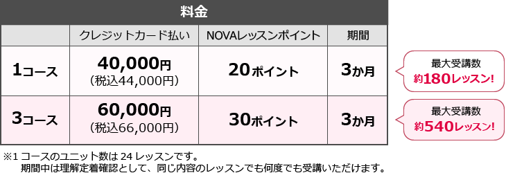 受け放題プラン料金表