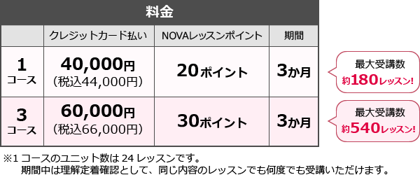 受け放題プラン料金表