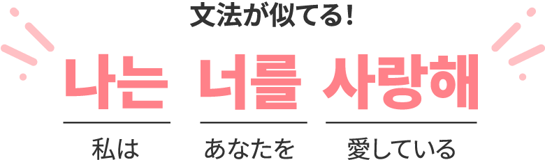 文法が似てる！